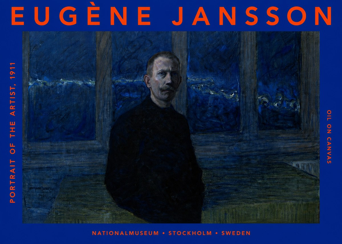 Eugène Jansson Portrait of the Artist, 1911 No2 - Poszter