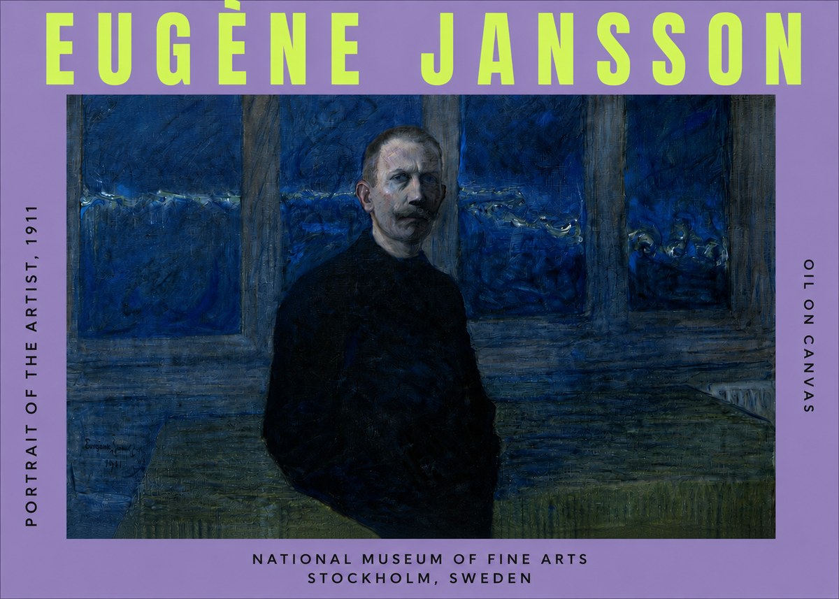 Eugène Jansson Portrait of the Artist, 1911 No3 - Poszter