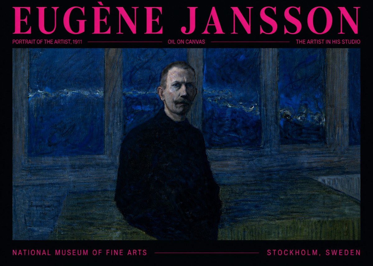 Eugène Jansson Portrait of the Artist, 1911 No5 - Poszter