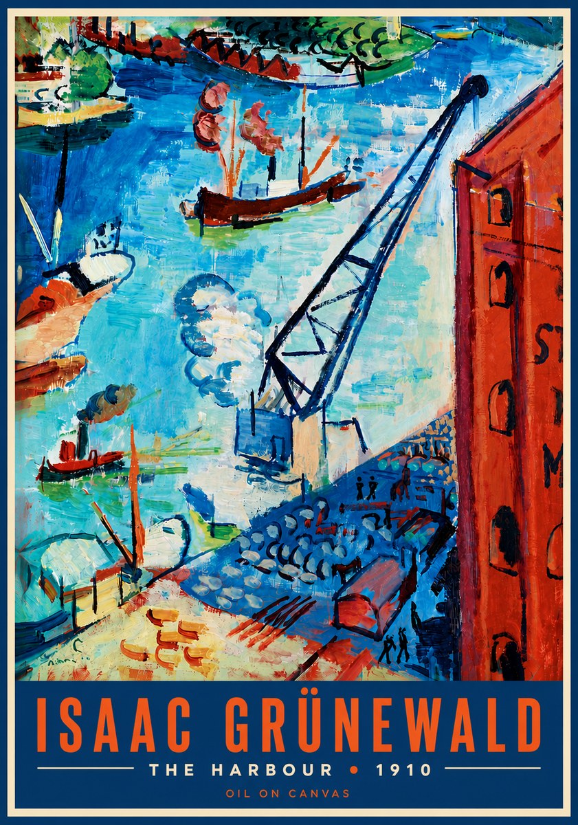 Isaac Grünewald The Harbour No5 - Poszter