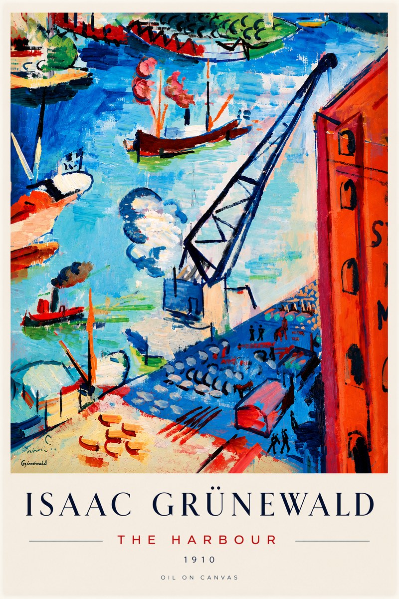 Isaac Grünewald The Harbour No6 - Poszter