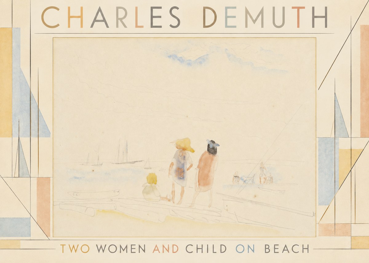 Charles Demuth Two Women and Child on Beach No4 - Poszter