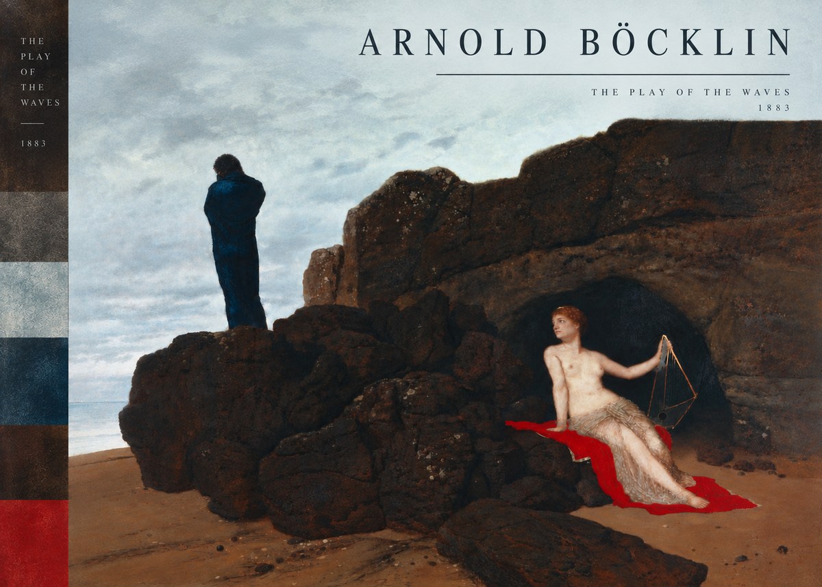 Arnold Böcklin The Play of the Waves No6 - Poszter