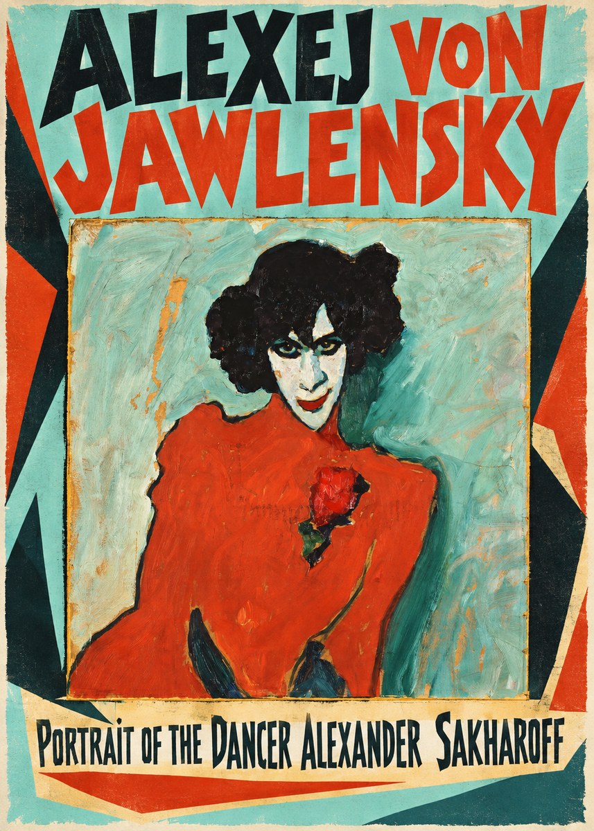 Alexej von Jawlensky Portrait of the Dancer Alexander Sakharoff No4 - Poszter