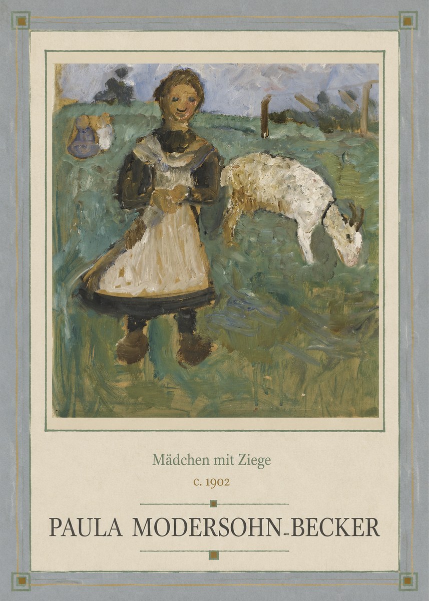 Paula Modersohn-Becker Mädchen Mit Ziege No1 - Poszter