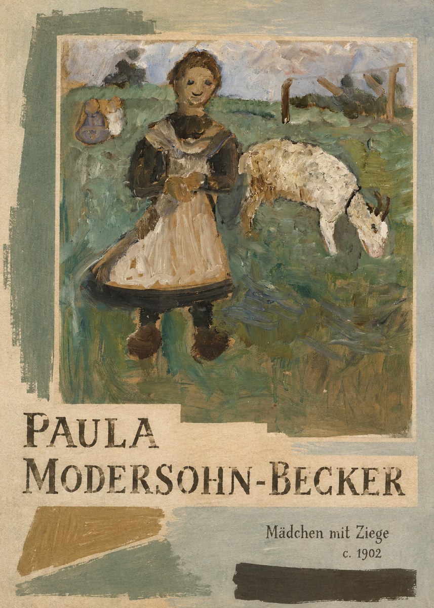 Paula Modersohn-Becker Mädchen Mit Ziege No5 - Poszter
