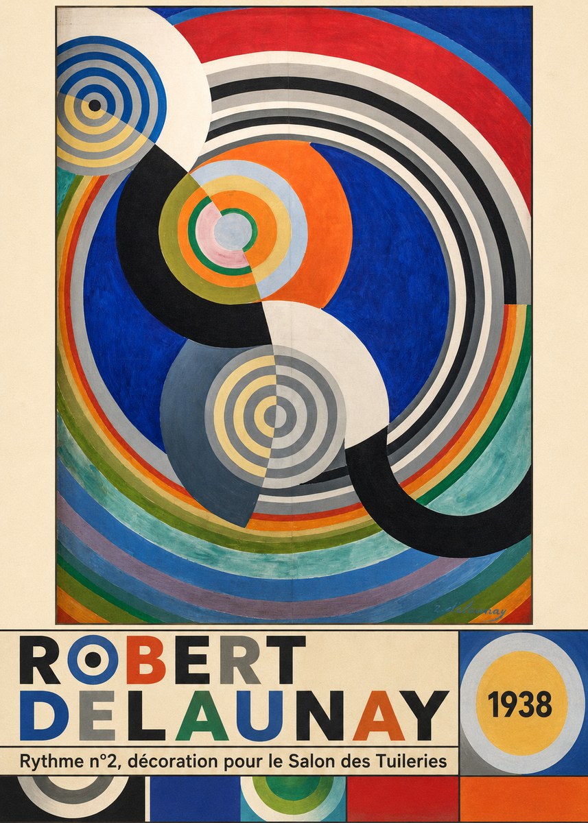 Robert Delaunay Rythme N°2, Décoration Pour Le Salon Des Tuileries No6 - Poszter