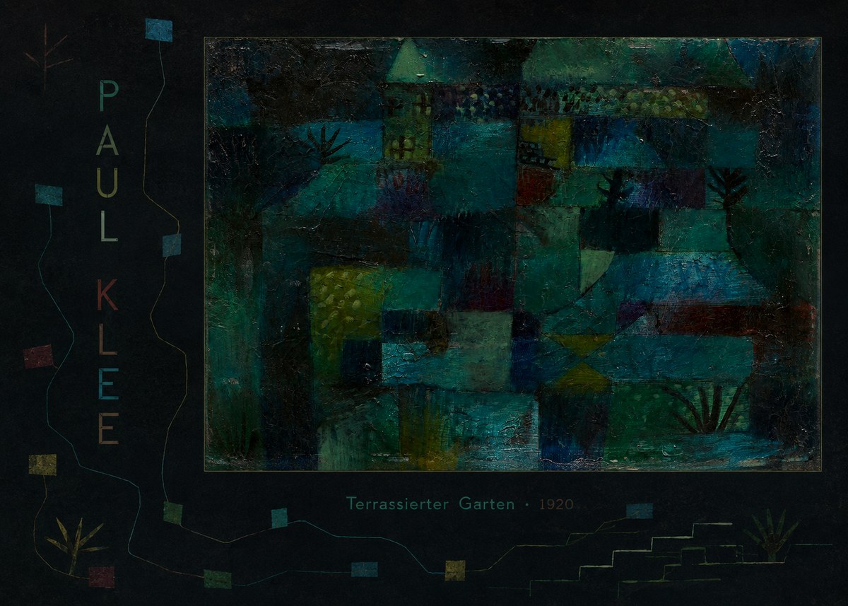 Paul Klee Terrassierter Garten No6 - Poszter
