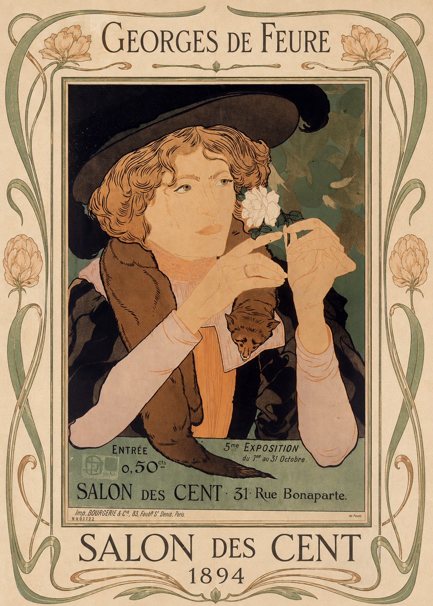 Georges de Feure Salon Des Cent - 1894 No1 - Poszter