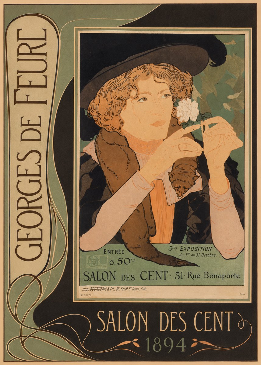 Georges de Feure Salon Des Cent - 1894 No3 - Poszter