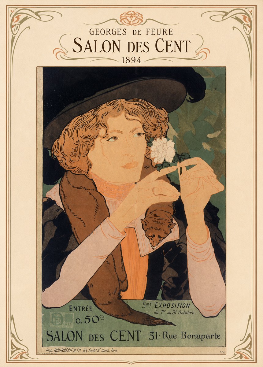Georges de Feure Salon Des Cent - 1894 No4 - Poszter