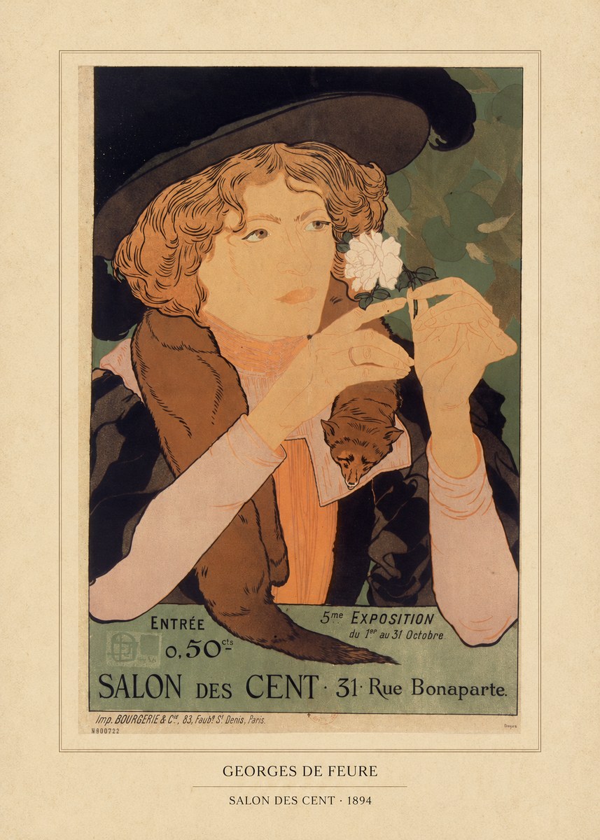 Georges de Feure Salon Des Cent - 1894 No5 - Poszter