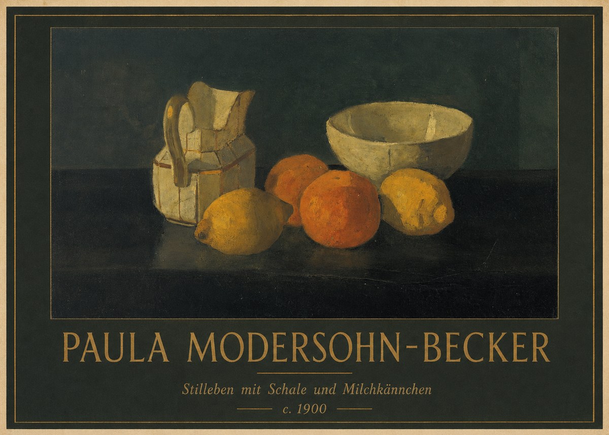 Paula Modersohn-Becker Stilleben Mit Schale Und Milchkännchen No1 - Poszter
