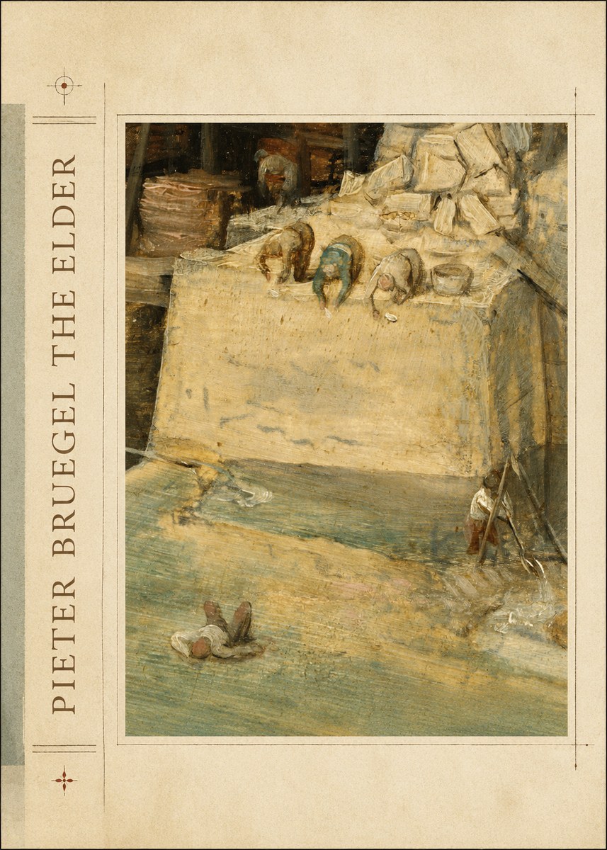Pieter Bruegel Figures on the Embankment No2 - Poszter