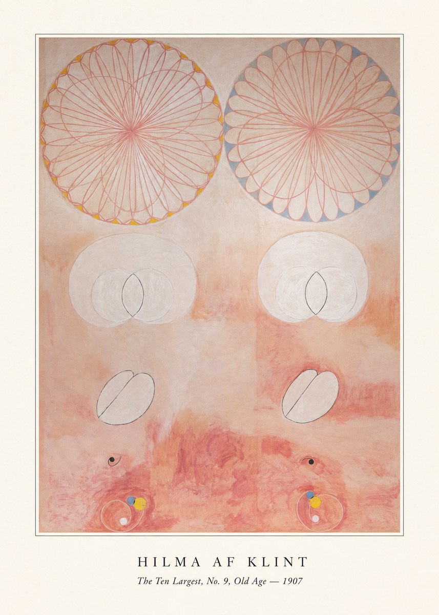Hilma af Klint The Ten Largest, No. 9, Old Age – 1907 No4 - Poszter