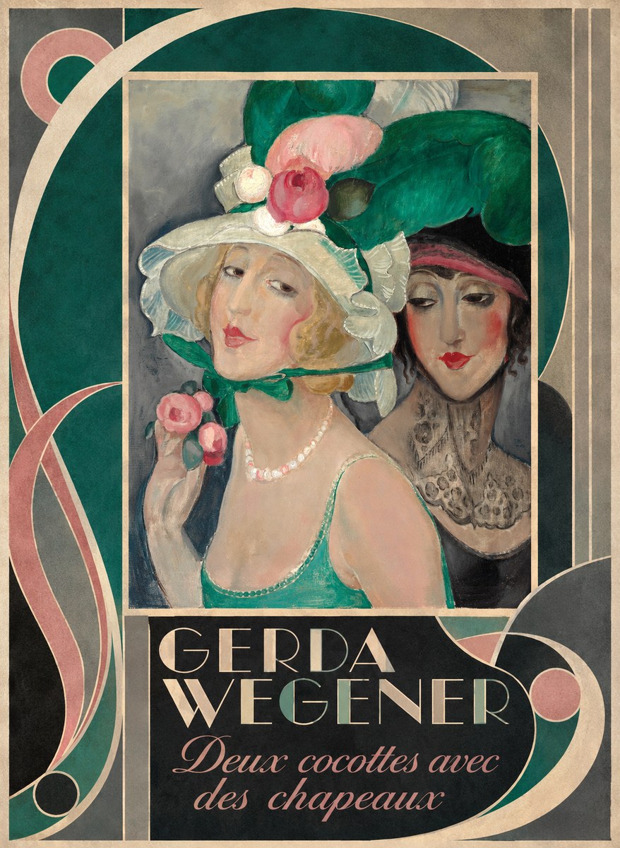 Gerda Wegener Deux Cocottes Avec Des Chapeaux No6 - Poszter