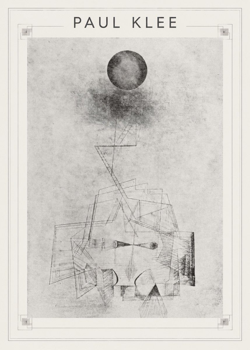 Paul Klee Abstract Study with Sphere and Ladder No1 - Poszter
