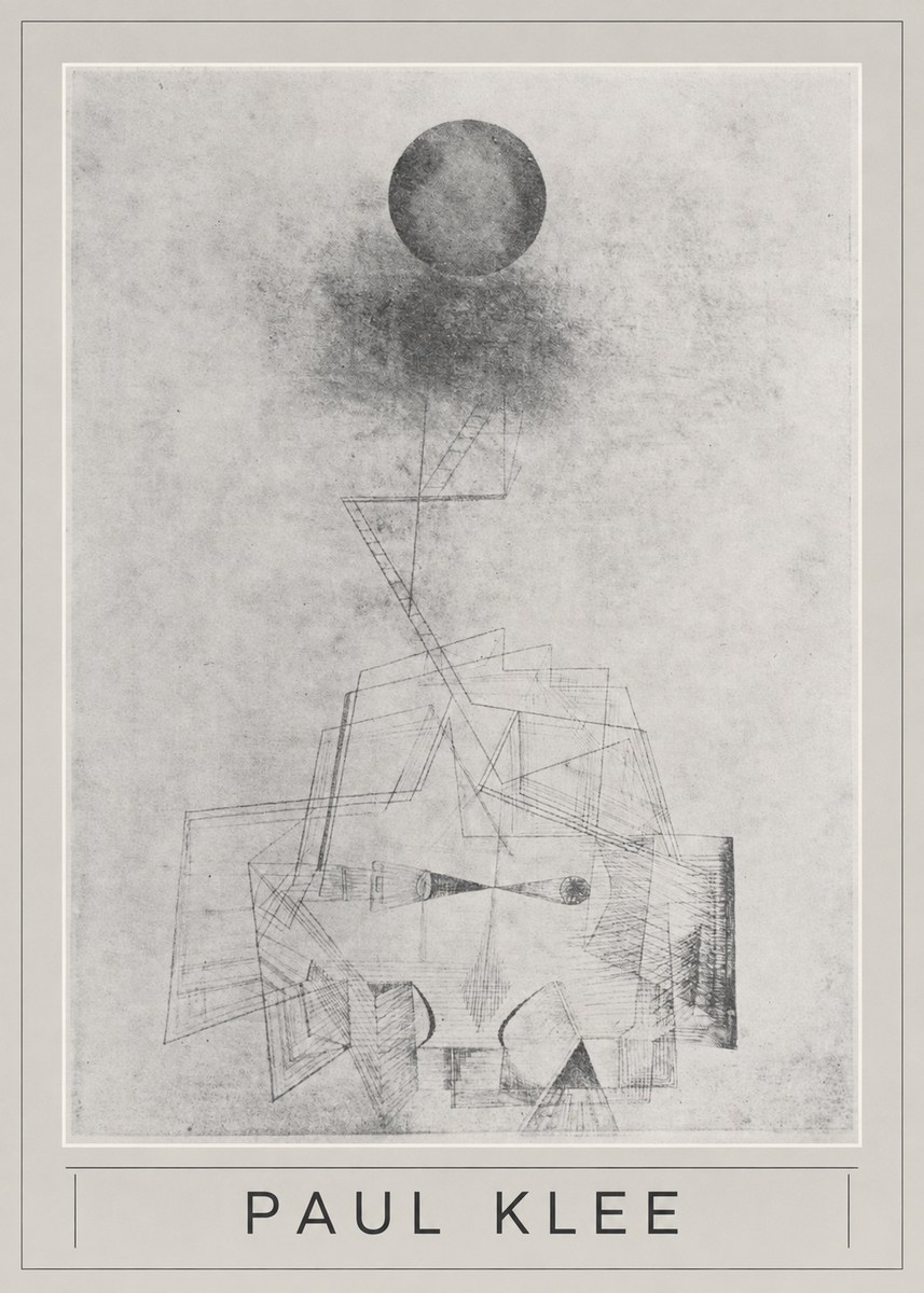 Paul Klee Abstract Study with Sphere and Ladder No5 - Poszter