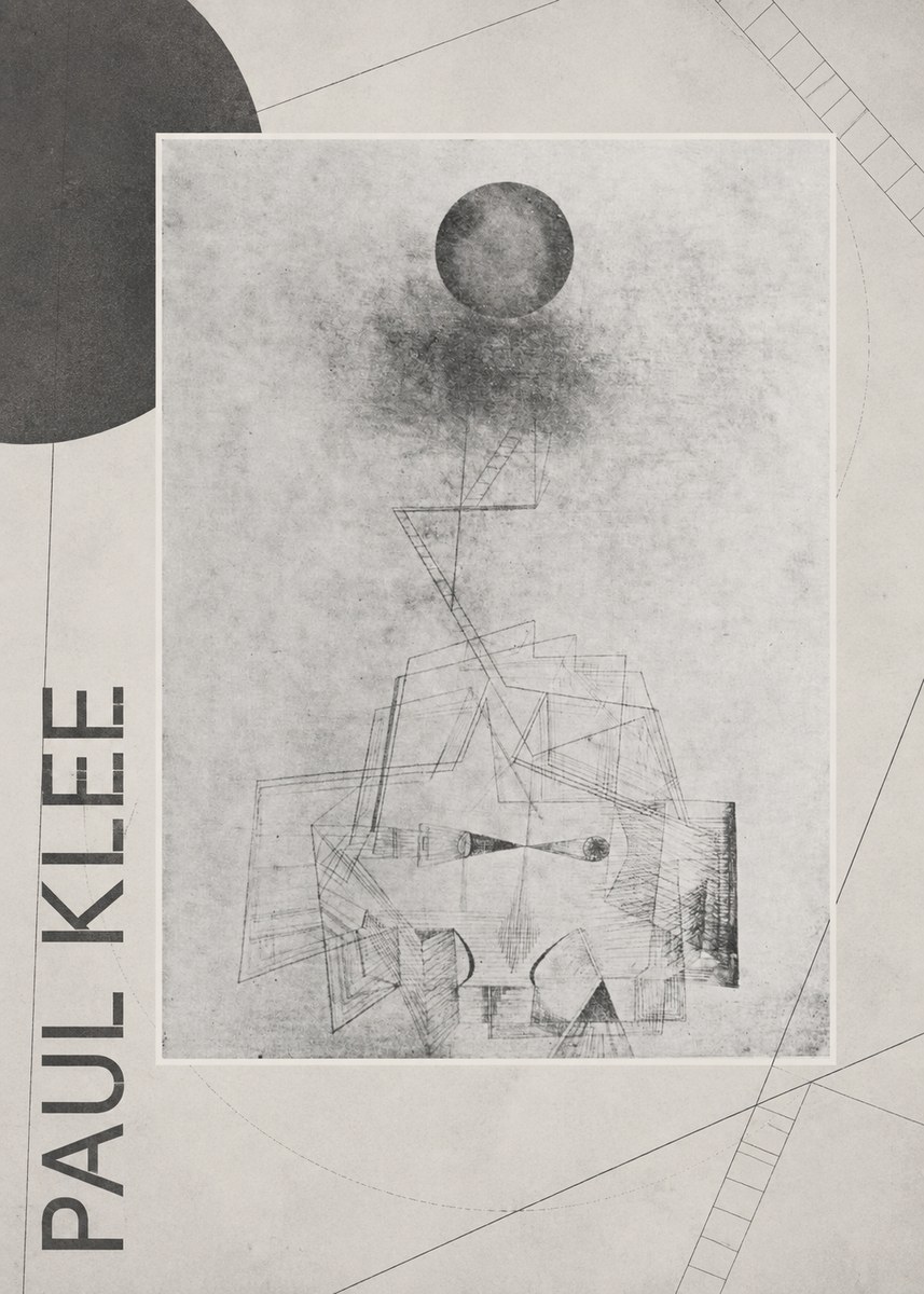 Paul Klee Abstract Study with Sphere and Ladder No6 - Poszter