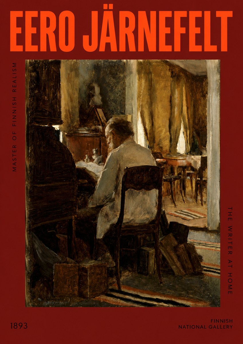 Eero Järnefelt The Writer at Home No2 - Poszter
