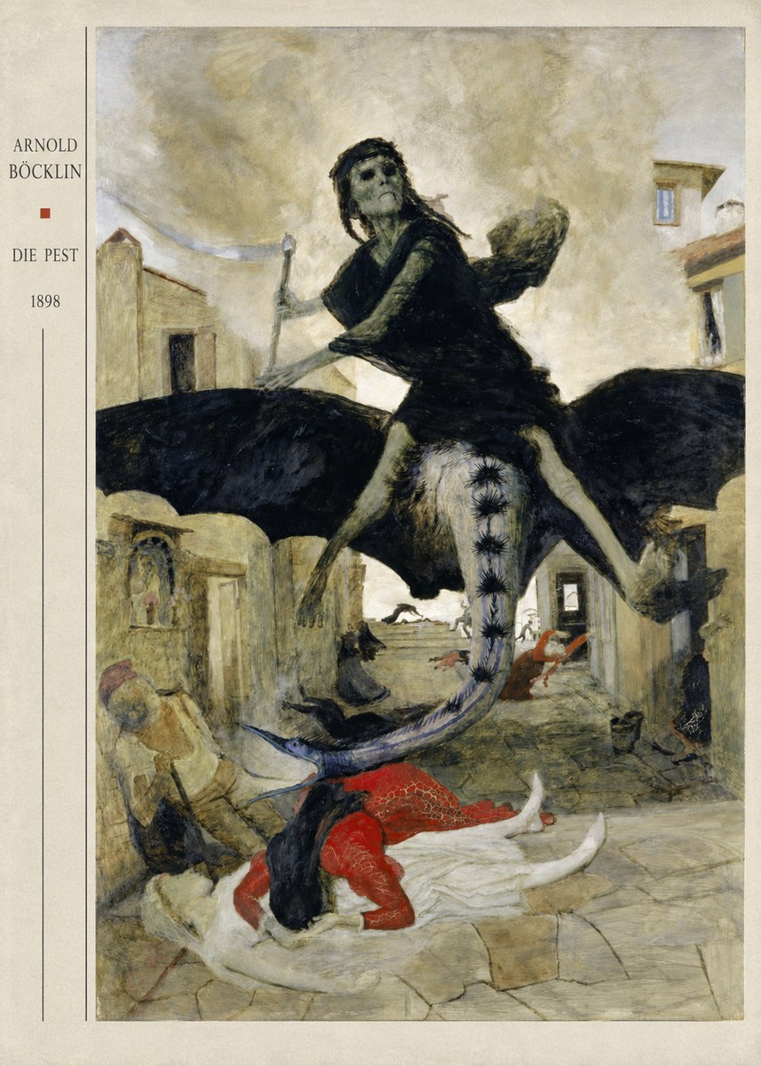 Arnold Böcklin Die Pest II No4 - Poszter