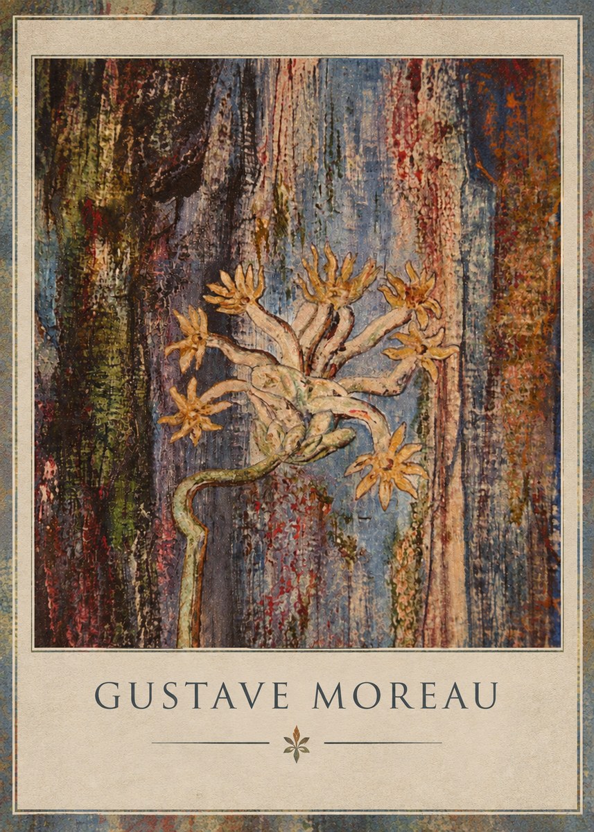 Gustave Moreau Fleur Mystérieuse No2 - Poszter