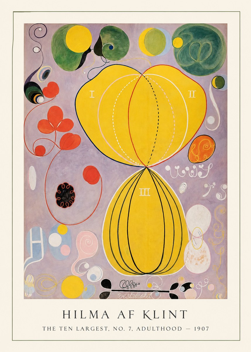 Hilma af Klint The Ten Largest, No. 7, Adulthood No1 - Poszter