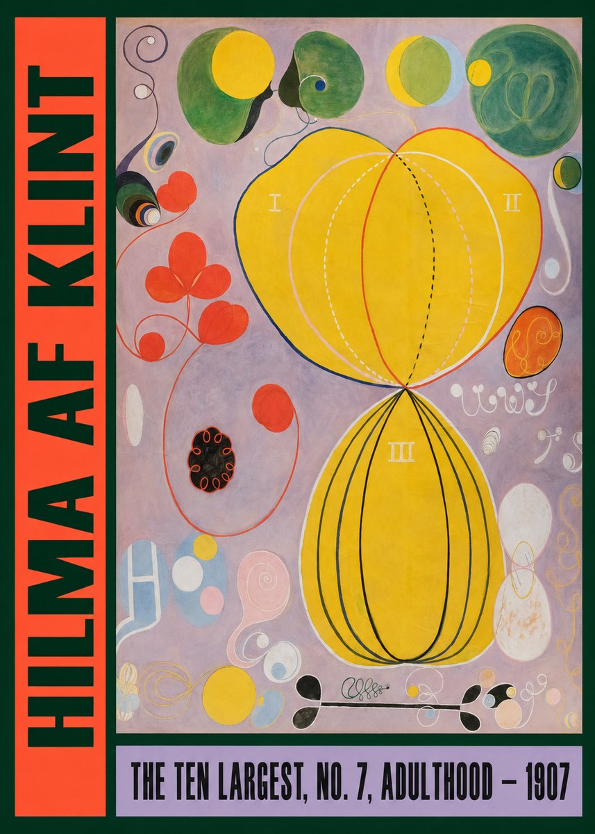 Hilma af Klint The Ten Largest, No. 7, Adulthood No2 - Poszter