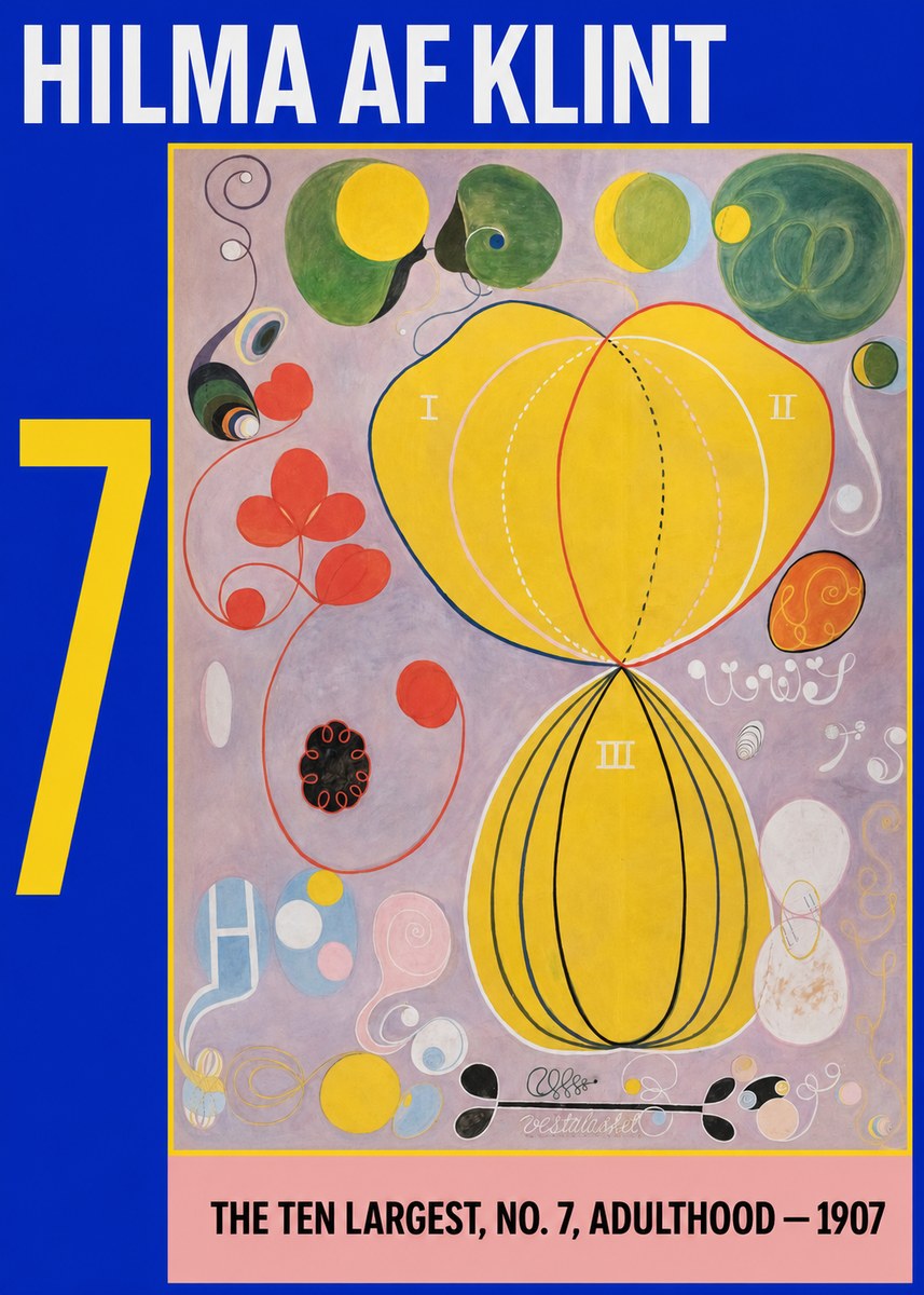 Hilma af Klint The Ten Largest, No. 7, Adulthood No3 - Poszter
