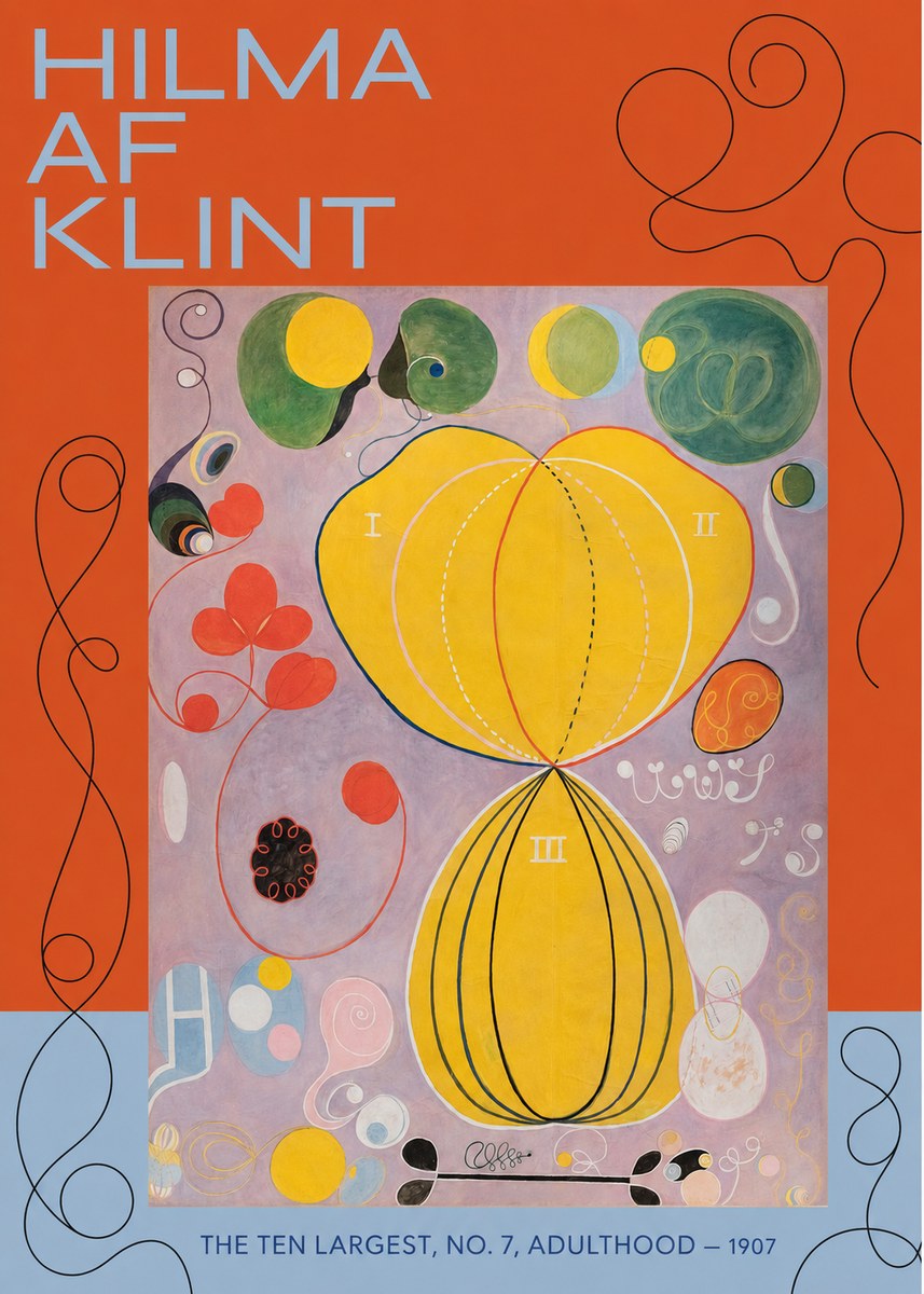 Hilma af Klint The Ten Largest, No. 7, Adulthood No4 - Poszter