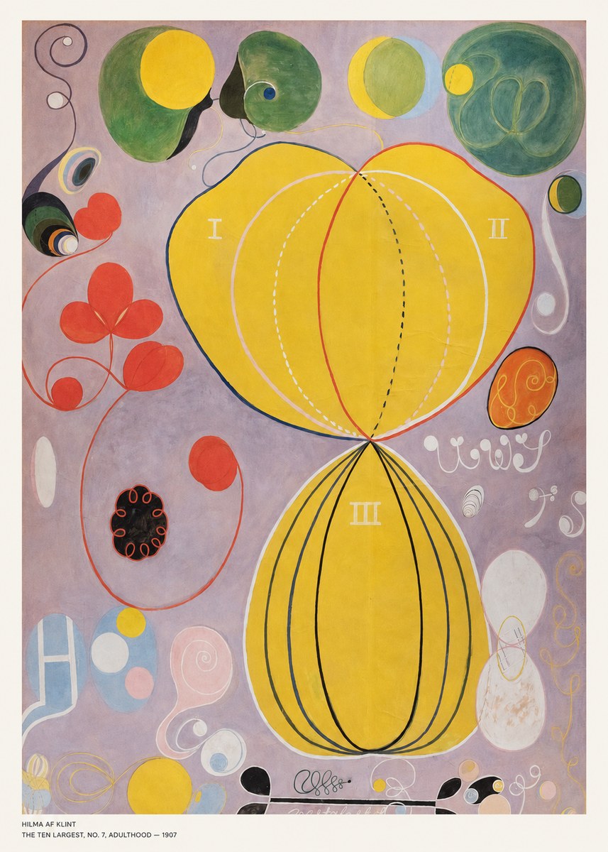 Hilma af Klint The Ten Largest, No. 7, Adulthood No5 - Poszter
