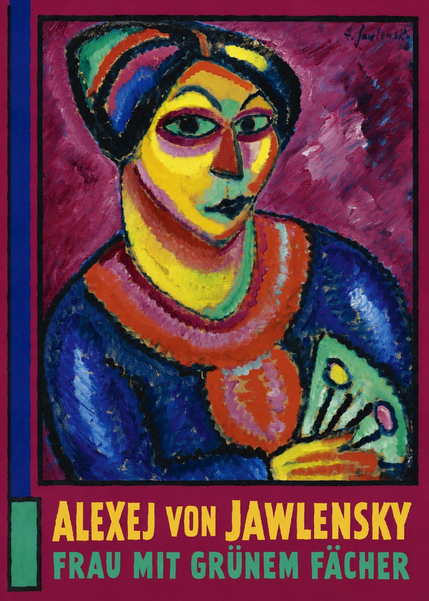 Alexej von Jawlensky Frau Mit Grünem Fächer No2 - Poszter