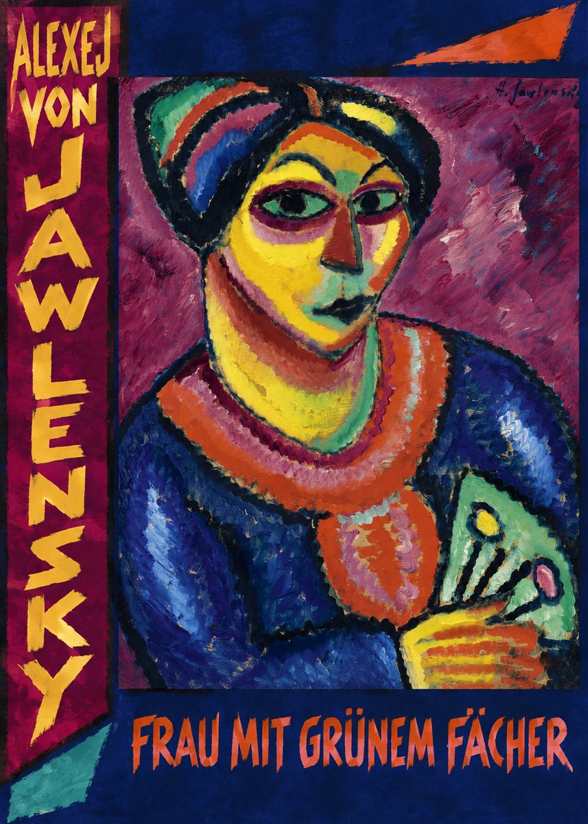 Alexej von Jawlensky Frau Mit Grünem Fächer No3 - Poszter