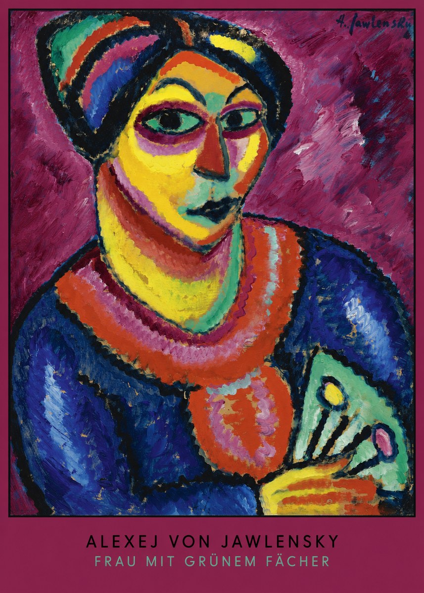 Alexej von Jawlensky Frau Mit Grünem Fächer No6 - Poszter