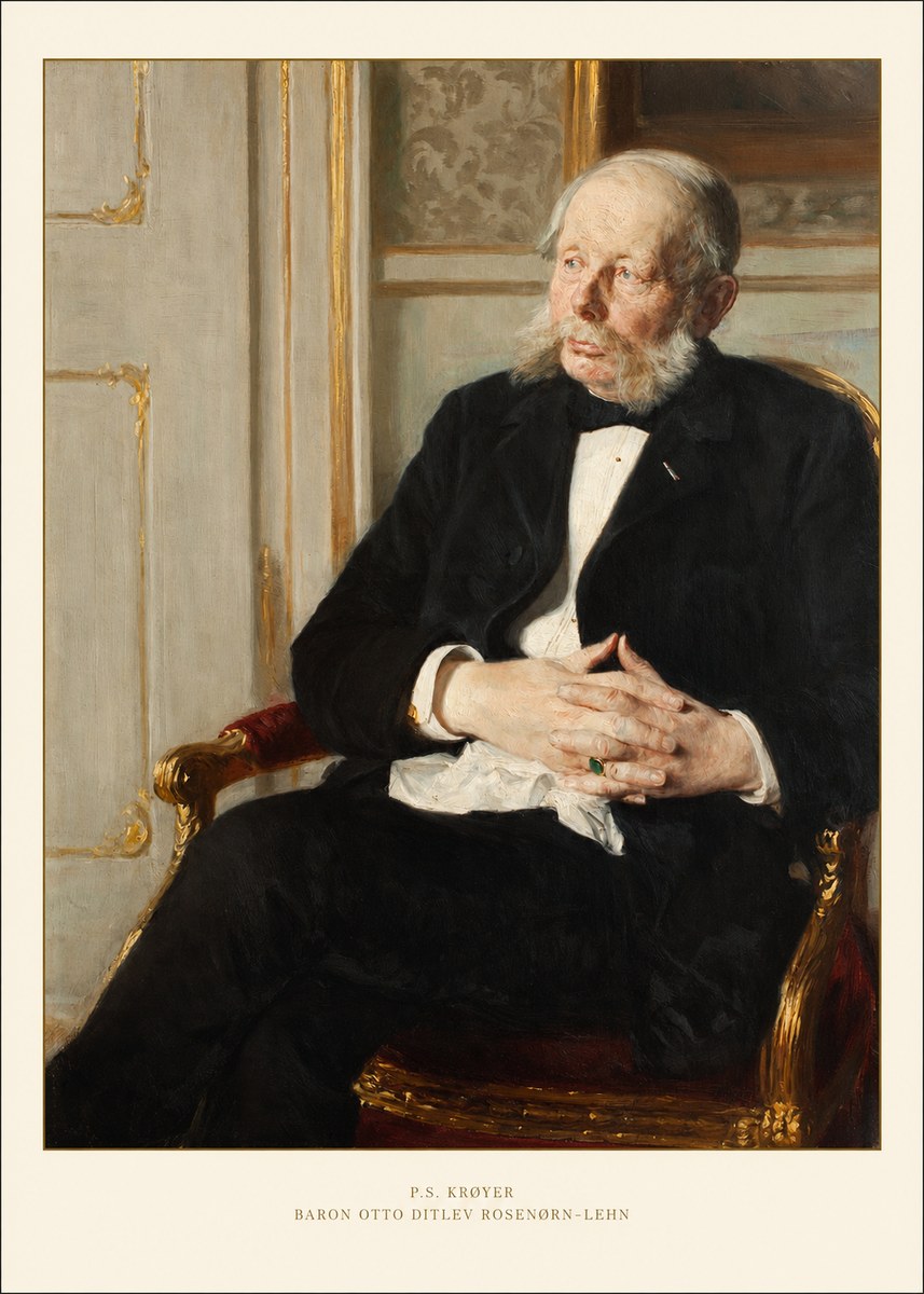 P.S. Krøyer Baron Otto Ditlev Rosenørn-lehn No6 - Poszter