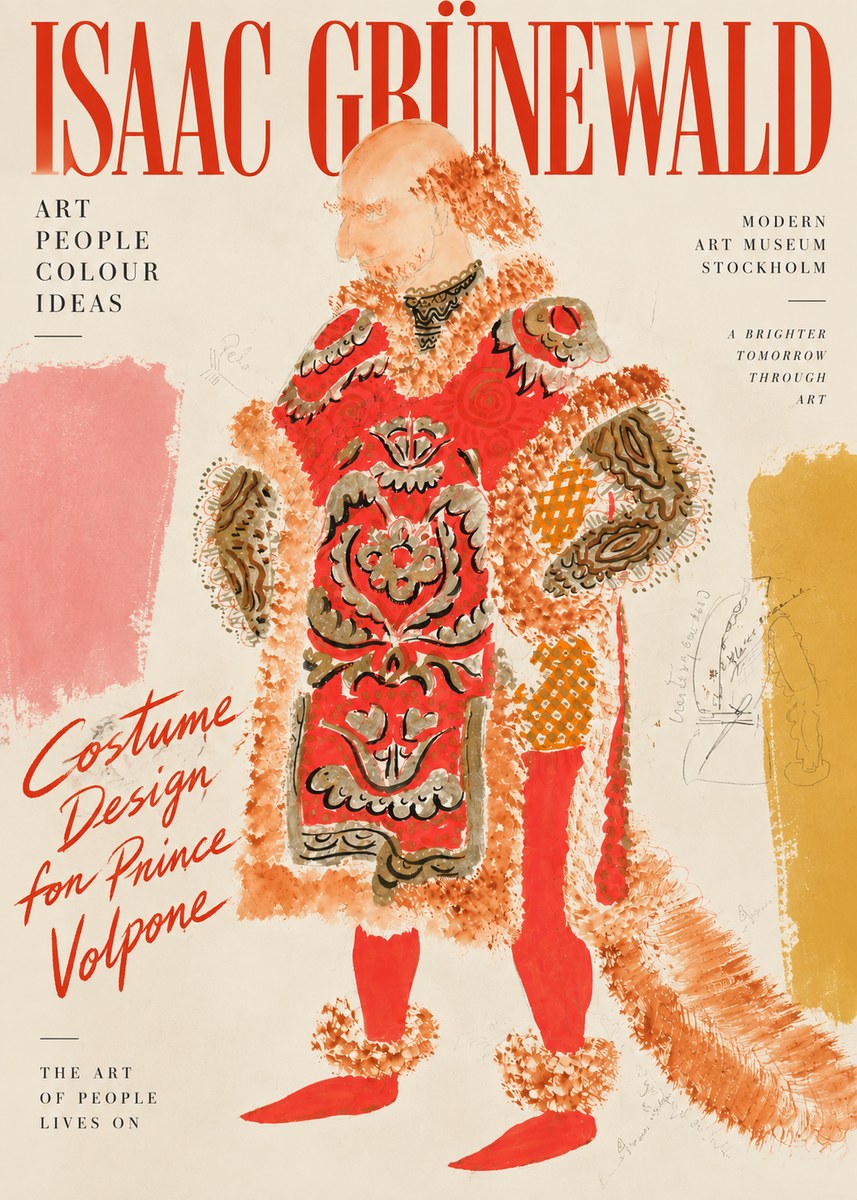 Isaac Grünewald Costume Design for a Theatre Production No4 - Poszter