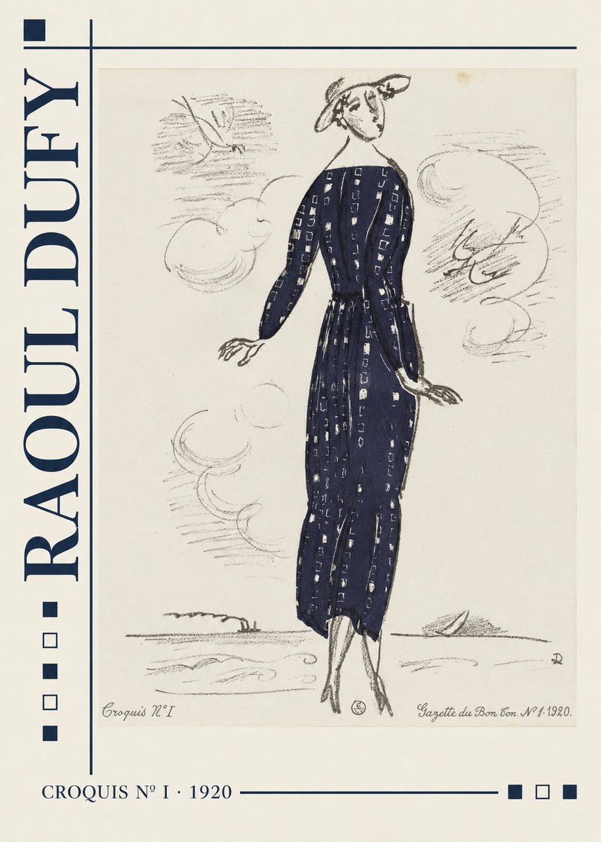 Raoul Dufy Croquis N° I · 1920 No2 - Poszter