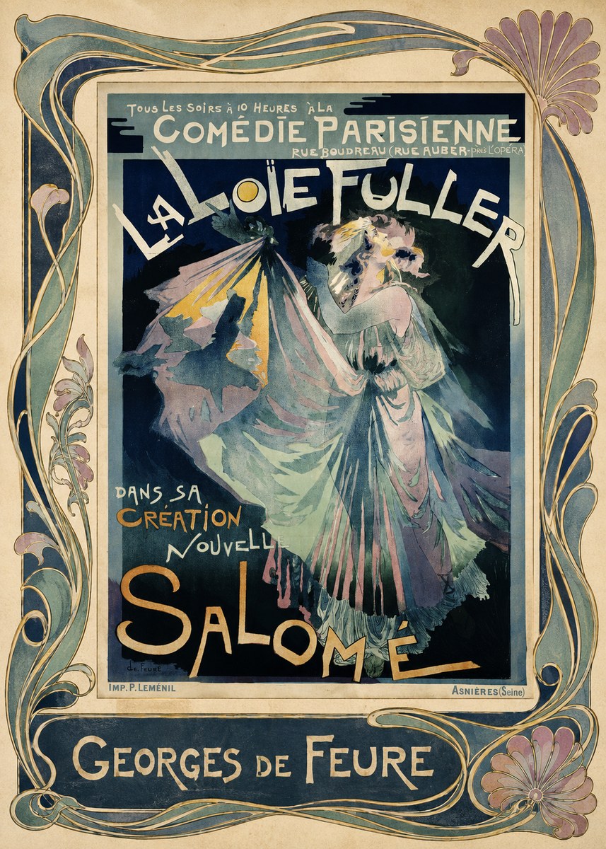 Georges de Feure La Loïe Fuller - Salomé I No1 - Poszter
