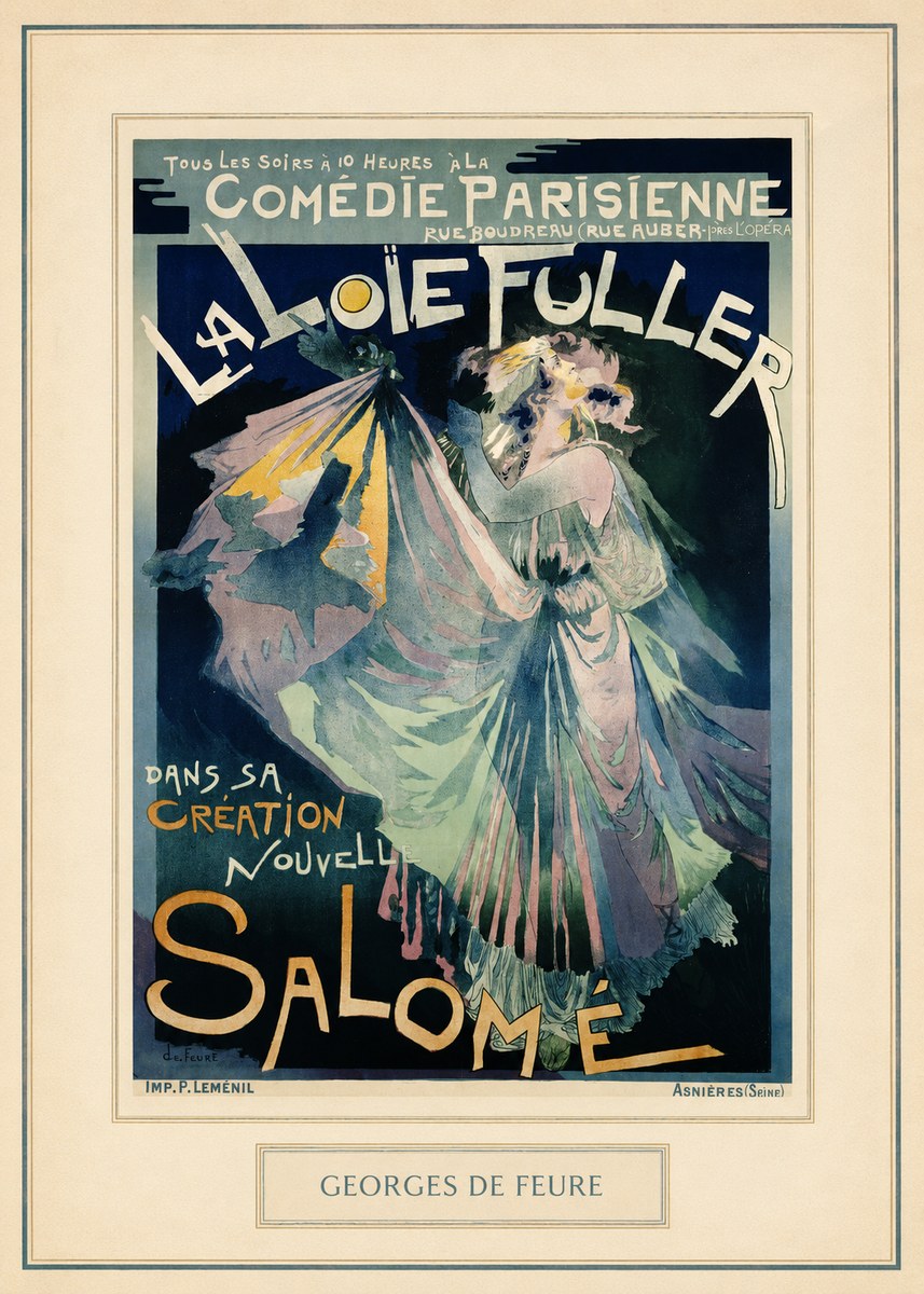 Georges de Feure La Loïe Fuller - Salomé I No4 - Poszter