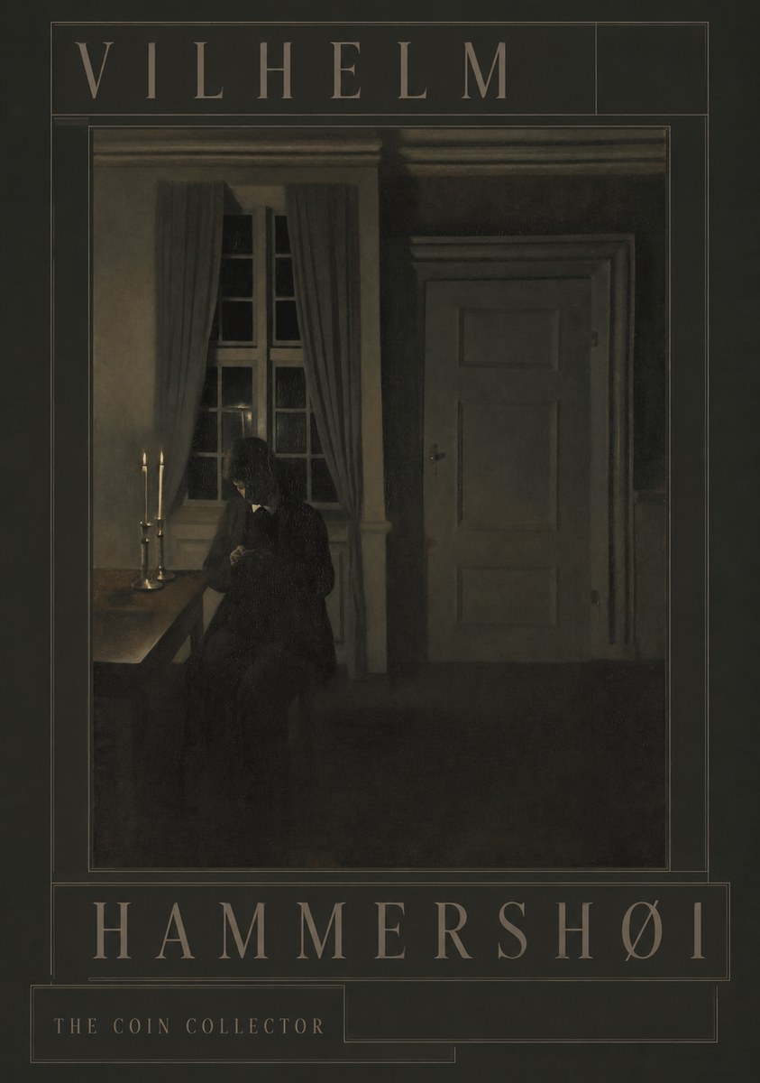 Vilhelm Hammershøi The Coin Collector No3 - Poszter