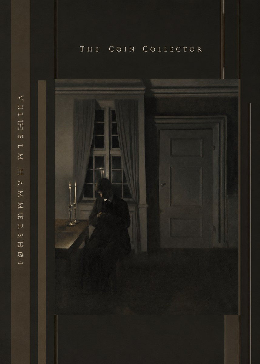 Vilhelm Hammershøi The Coin Collector No4 - Poszter