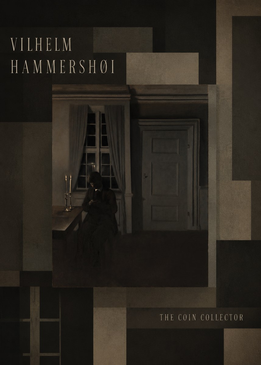 Vilhelm Hammershøi The Coin Collector No5 - Poszter