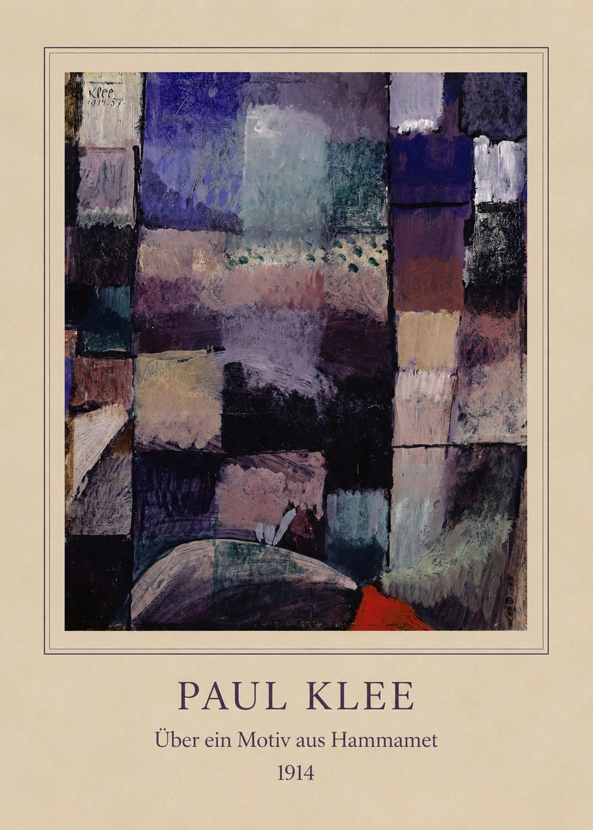 Paul Klee Über Ein Motiv Aus Hammamet No4 - Poszter