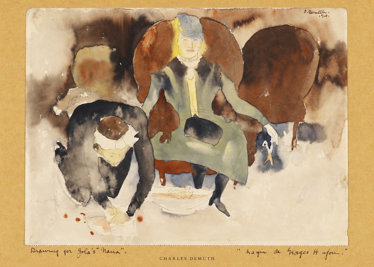 Charles Demuth Drawing for Zola's "Nana" No5 - Poszter
