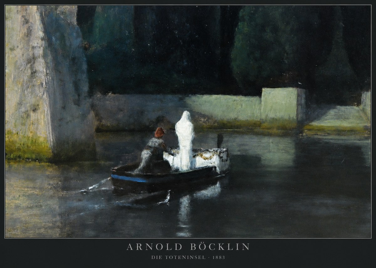 Arnold Böcklin Die Toteninsel IV No2 - Poszter