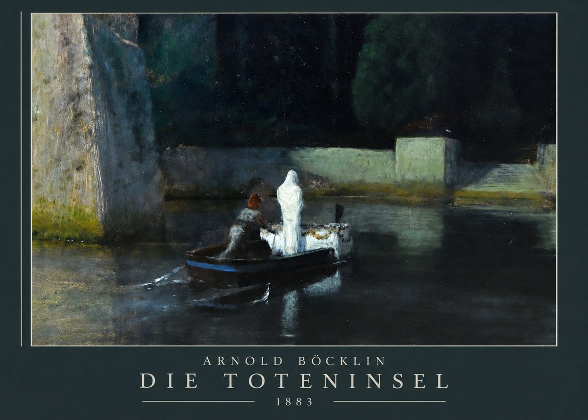 Arnold Böcklin Die Toteninsel IV No3 - Poszter