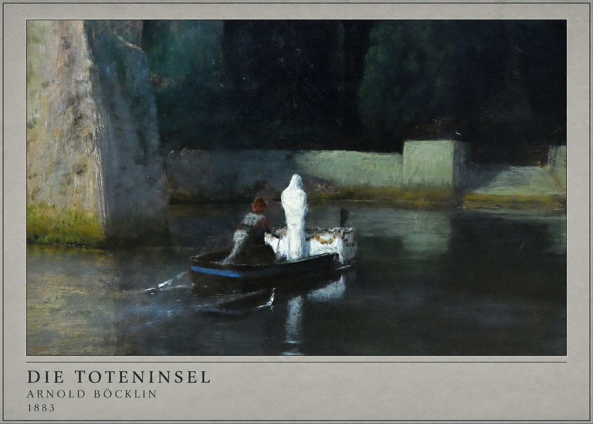 Arnold Böcklin Die Toteninsel IV No4 - Poszter