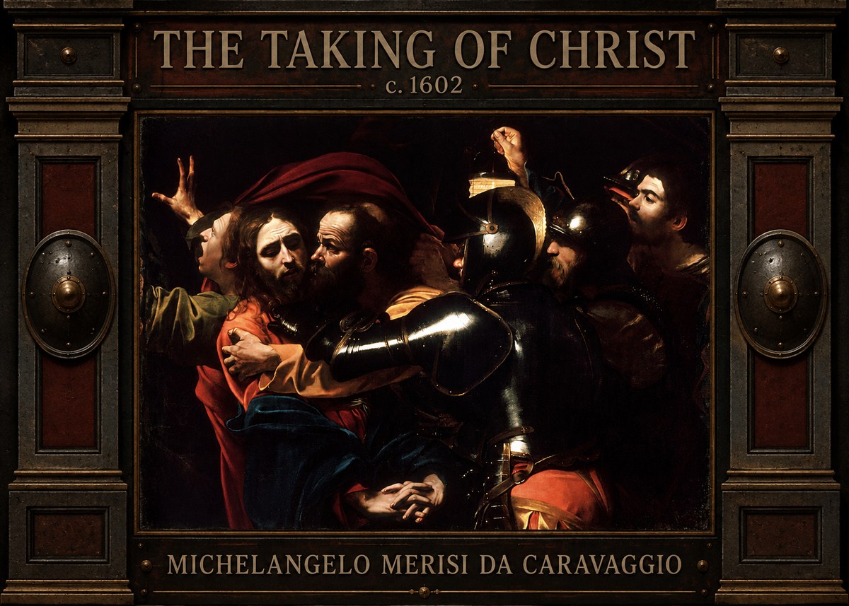 Michelangelo Merisi da Caravaggio The Taking of Christ II No4 - Poszter
