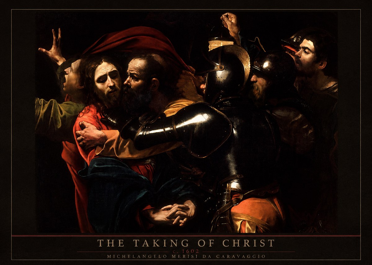 Michelangelo Merisi da Caravaggio The Taking of Christ II No5 - Poszter