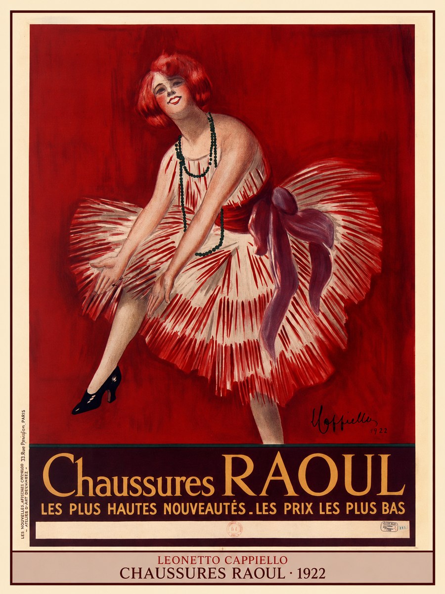 Leonetto Cappiello Chaussures Raoul No4 - Poszter